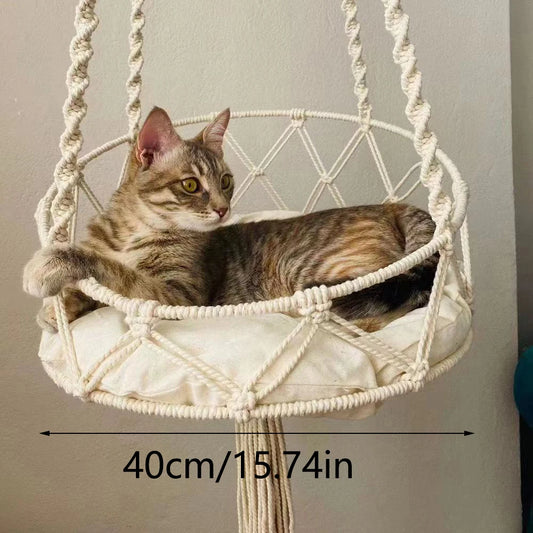 CN Sichuan Zhejiang Cat Hammock Handwoven Bohemian Hanging Bed