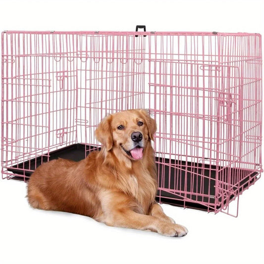 Hign-concerned Heavy-Duty Folding Wire Kennel For Large Dogs