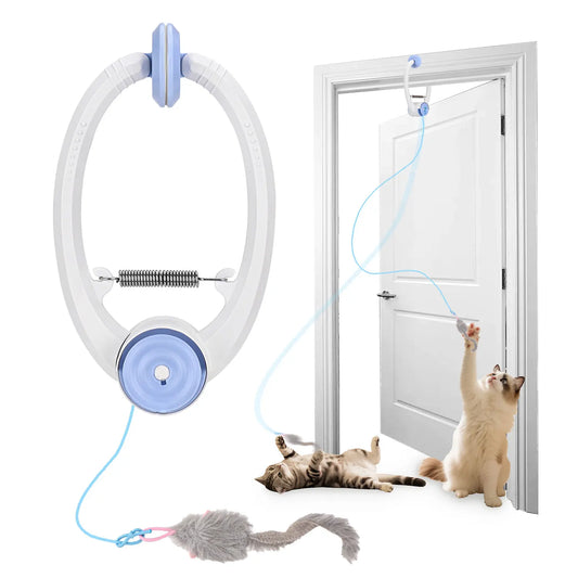 CityfleeCN Electric Door Hanging Cat Toy Self Play USB Rechargeable