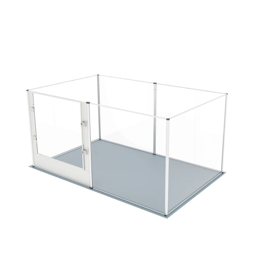 BINGOPAW Acrylic Dog Playpen Fence With 6 Panels Heavy Duty